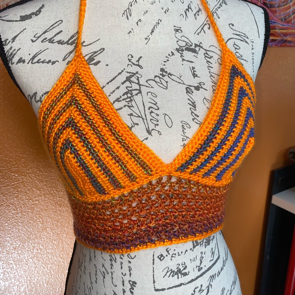 Crochet halter top
